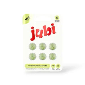 jubi 7 hydroxymitragynine chewable tablets mint 30mg per tablet 6ct 40745